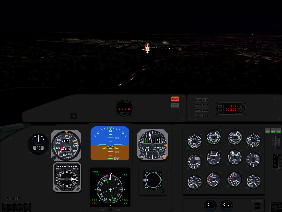 Fs2004 Dash 8 Panel Steam Gauges/Instruments For The Dash 8 With Great Visibility!