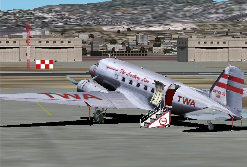 Fs2002 Douglas Dc-3 Delta Ship 41 Nc28341 Delta’s Ship 41, A Douglas Dc-3 Dakota With Wrig — 1