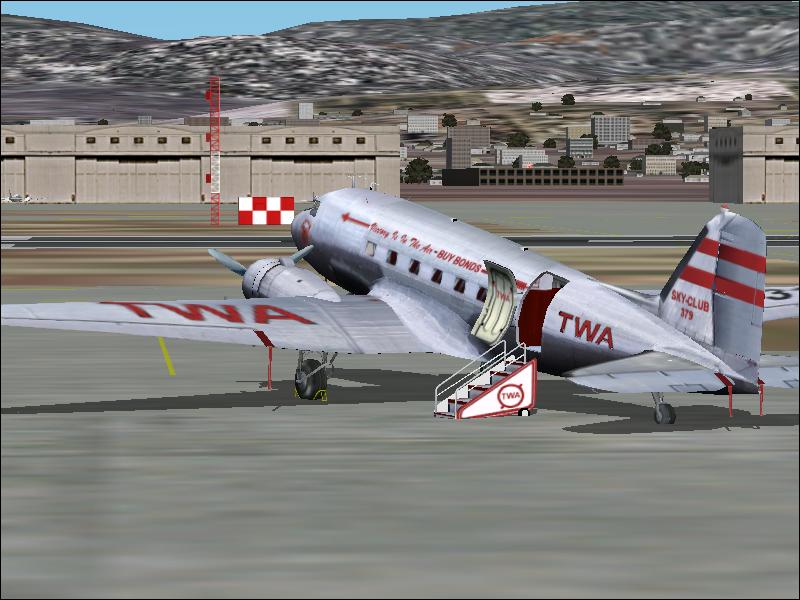 Fs2002 Douglas Dc-3 Delta Ship 41 Nc28341 Delta’s Ship 41, A Douglas Dc-3 Dakota With Wrig — 1