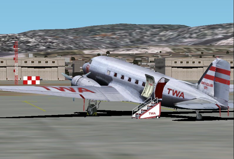 Fs2002 Douglas Dc-3 Delta Ship 41 Nc28341 Delta’s Ship 41, A Douglas Dc-3 Dakota With Wrig — 1