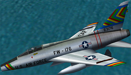 Fs2002 F-100D Super Sabre This Is A Textures Repaint Of My F-100D In The Markings Of The 4