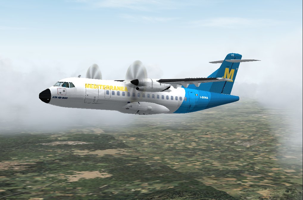 Fs2002/2004 Mediterranea Atr 42-500 Atr42-500 In Mediterranea Virtual Airlines Current Liv