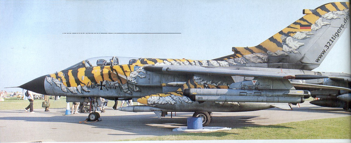Fs2002 German Air Force Tornado In Tiger Meet Textures Repaint The Tiger Meet Of The Year