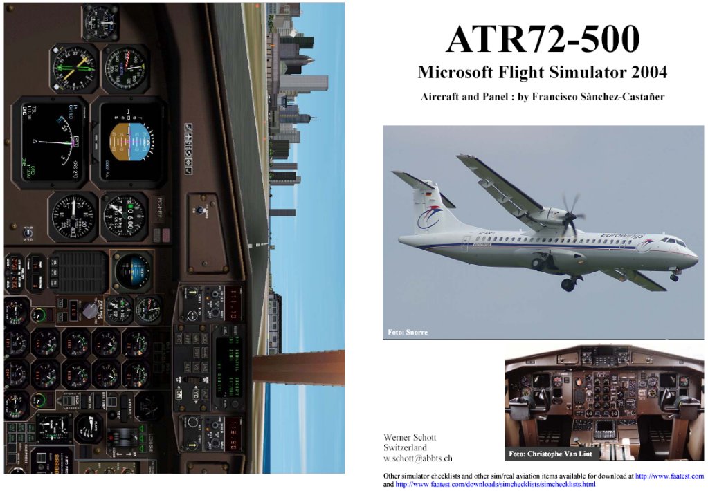 Atr72-500 For Fs2002, By Francisco Sanchez-Castaner