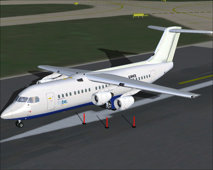Fs2002 Bae146-300 G-Bvce British Aerospace Original Model By Jon Murchison