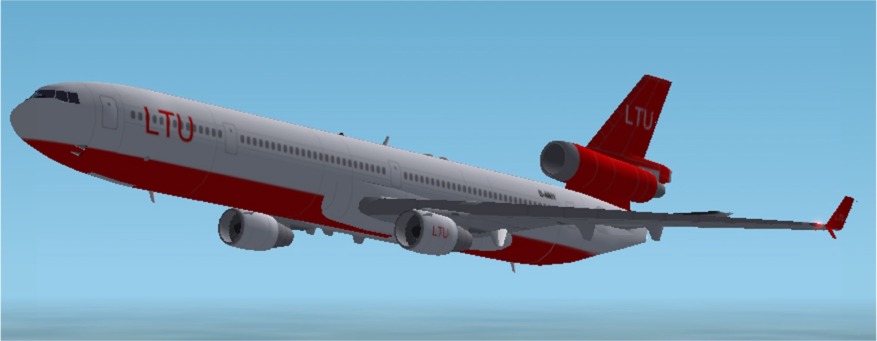 Fs2002 Aircraft - Boeing-Mcdonnell-Douglas Md11 Ltu New Colours Ltu Does Not Longer Own Th