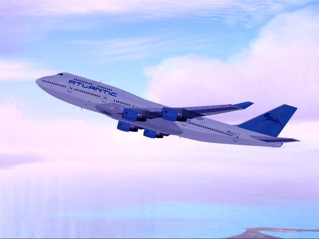 The Atlantic Aviation Virtual Airline 747-400 For Fs2004 This Textures Repaint Is For Atla