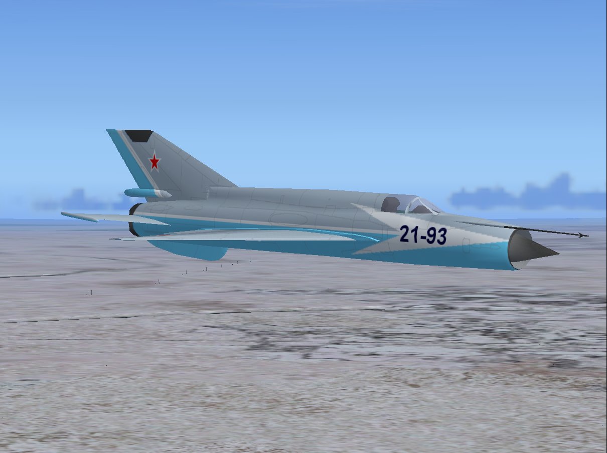Russian Air Force Mig-21Bis Demonstrator For Ai Traffic, Using Hrvoje Kovacevics Gmax Mig-