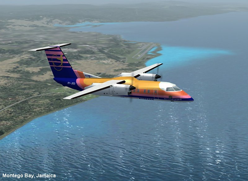 Fs2004 Dehavilland Dash8-102 37 Seat Turboprop Regional Airliner — 1