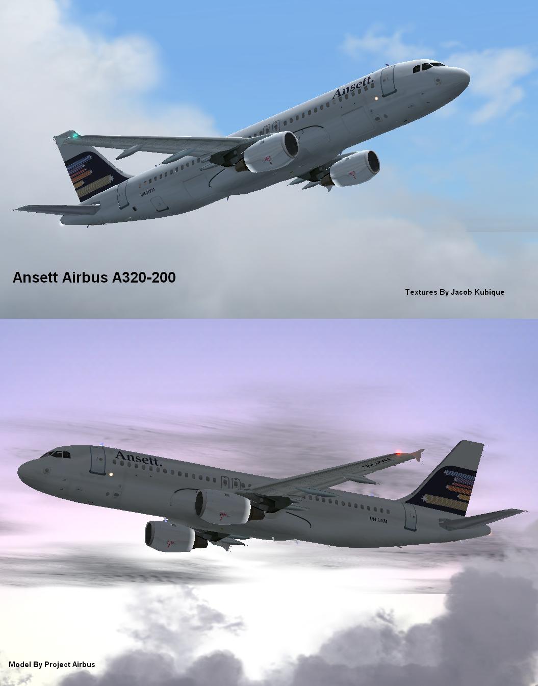 Fs2002 Project Airbus- Airbus A320 Version 1.0 Ansett 1980S The Airbus A320 Is One Of The