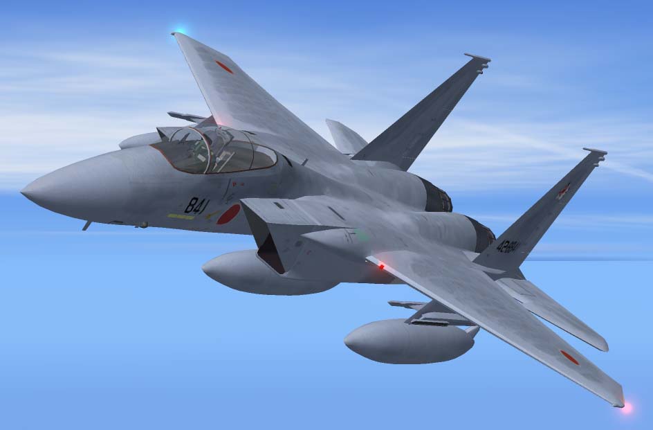 Fs2004 Aircraft Jasdf F-15J Eagle V/C Model Japan Air Self Defense Force F-15J Eagle 304Th
