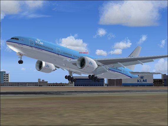 Boeing 777-200Er Mr Mkiii Klm Ph-Bqc Chichen-Itza Meljet Boeing 777-200Er For Fs2002 Versi