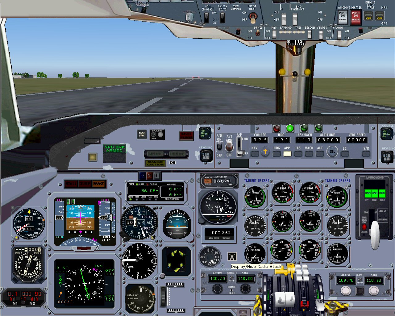 Dash 8 100/300 Panel For 2004