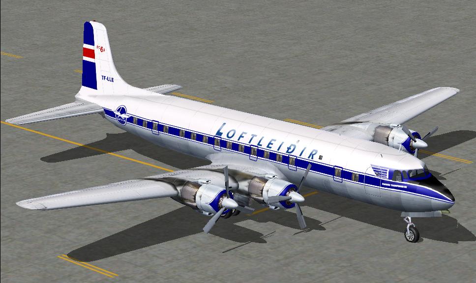 Fs2004/Fs2002 Loftleidir Dc-6B