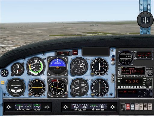 Panel For The Pistons Engine Piper Cherokee Pa28, Without Retractile Gear (Fs 2000 Version — 1