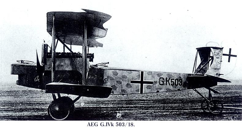 Fs98 Aeg G.iv-K Grossflugzeug 1918 German Allgemeine Elektrizitaets Gesellschaft (Aeg) Sho