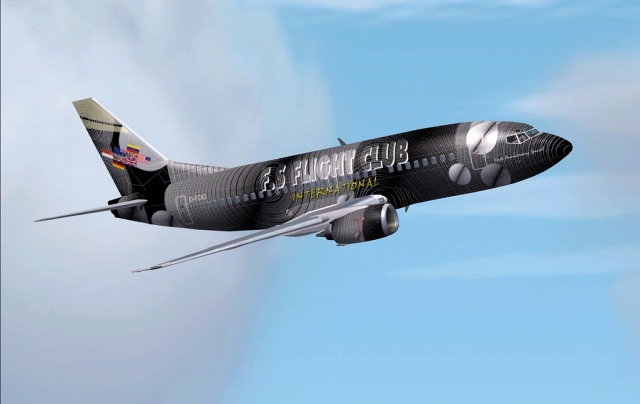 Fs2002/Fs2004 Boeing 737-500 F.s Flight Club International Anniversary Series Textures Rep