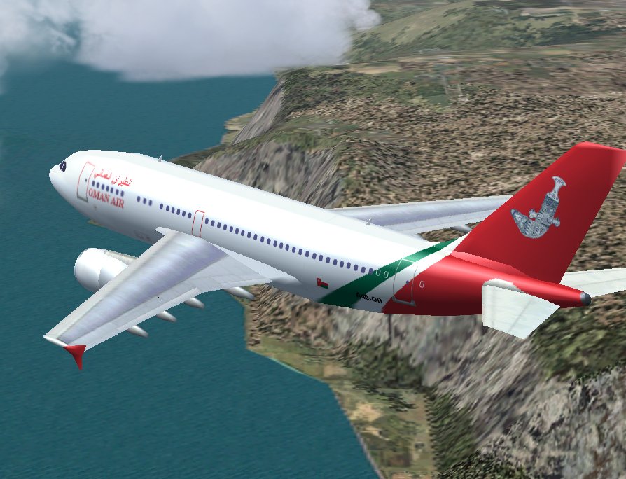 Fs2004 Oman Air Airbus A310 - Oman Air Airbus A310-325/Et, Aircraft Registration A40-Od Ai