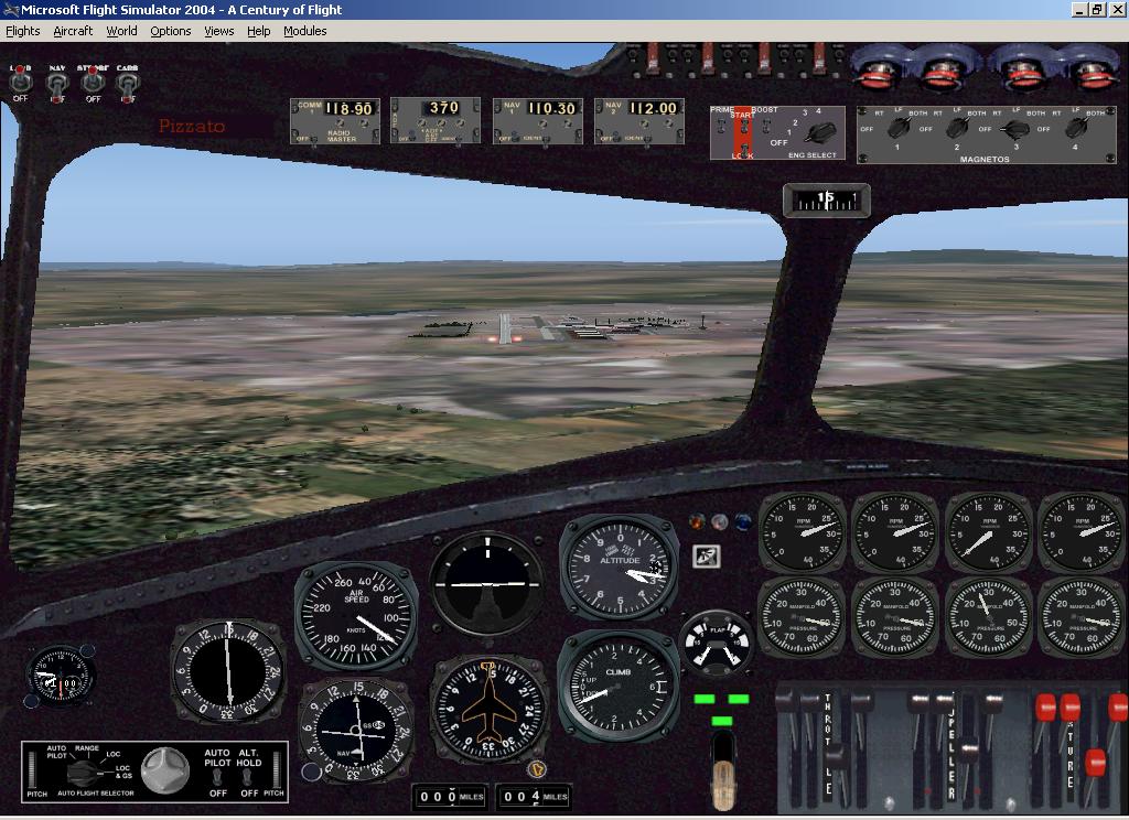 Fs2004 B-17E Full Animation, Rolling Wheels,Opening Crew Doors With The Shift+E, Featherin