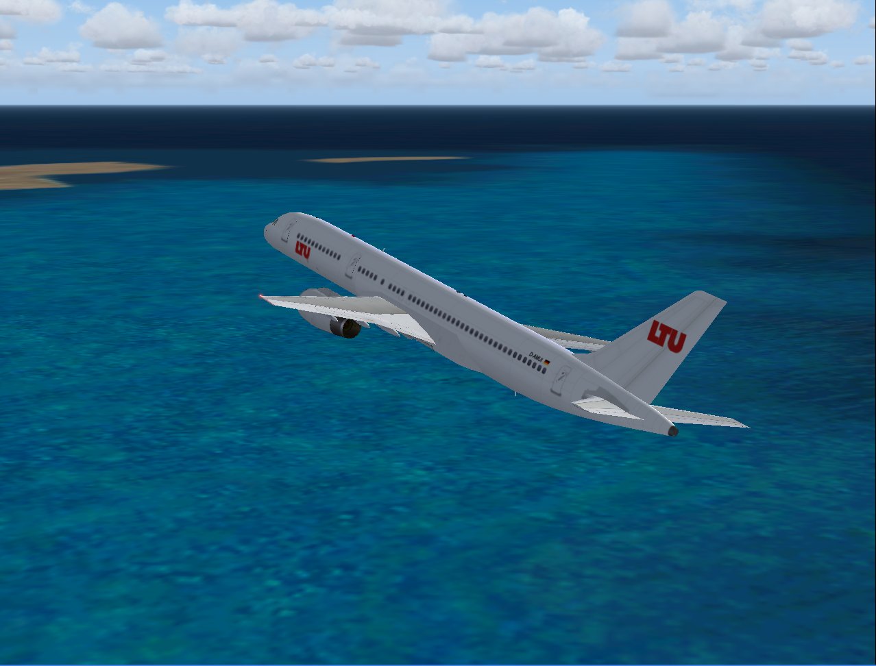 Boeing 757-2G5 Of Ltu, Registration #D-Aumi; Repainted With 32-Bit Textures For Project Op