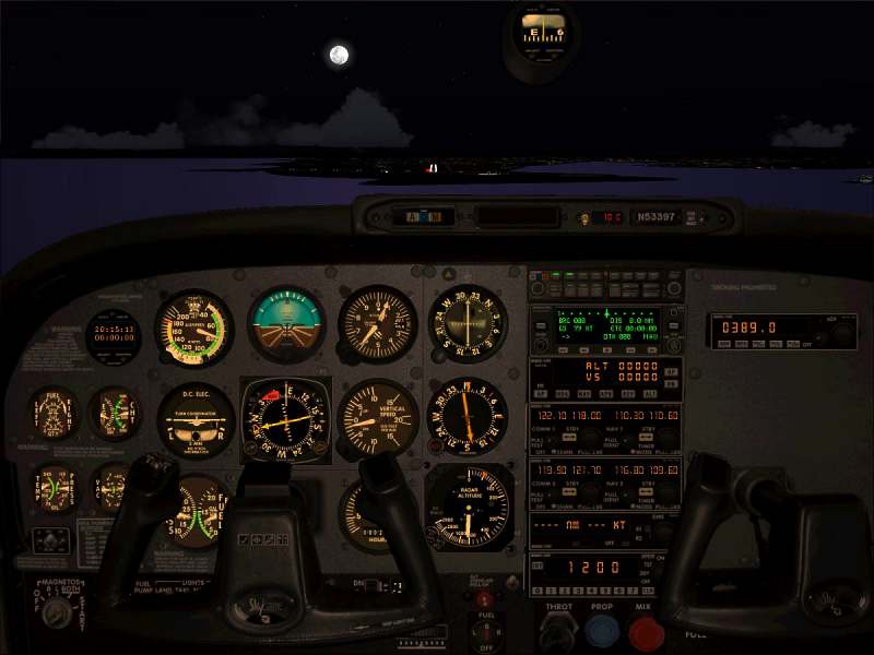 This Is A Panel For The Fs2004 Cessna 182S Skylane Made Over A Photoreal Bitmap And Featur