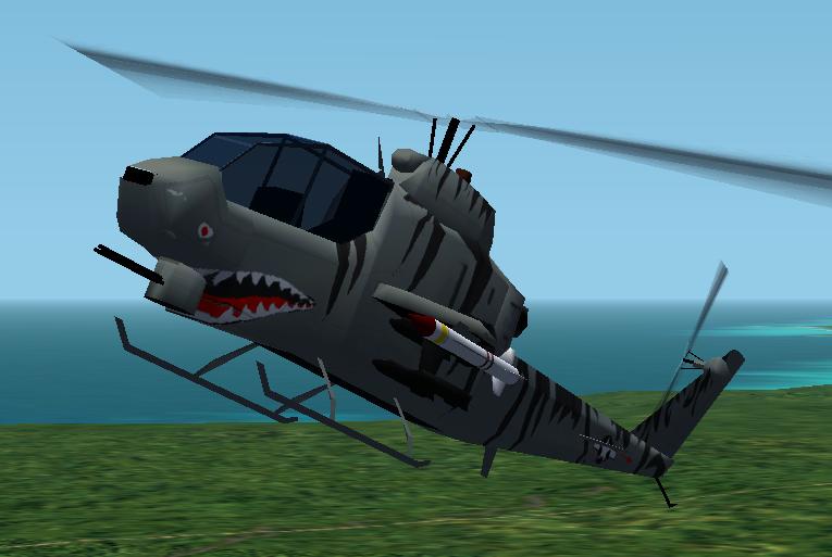 Cfs2 Bell Cobra Ah-1 Tiger Shark Original From United Flight Software Comes With Loadouts,