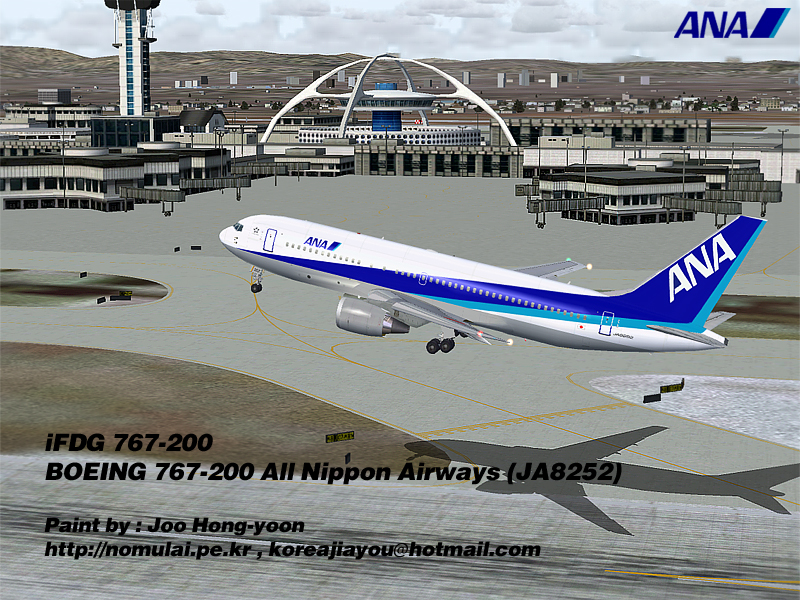 Fs2002 Ifdg Boeing 767-200 All Nippon Airways 767-200 (Ja8252) Repainted : Joo Hong-Yoon ( — 1