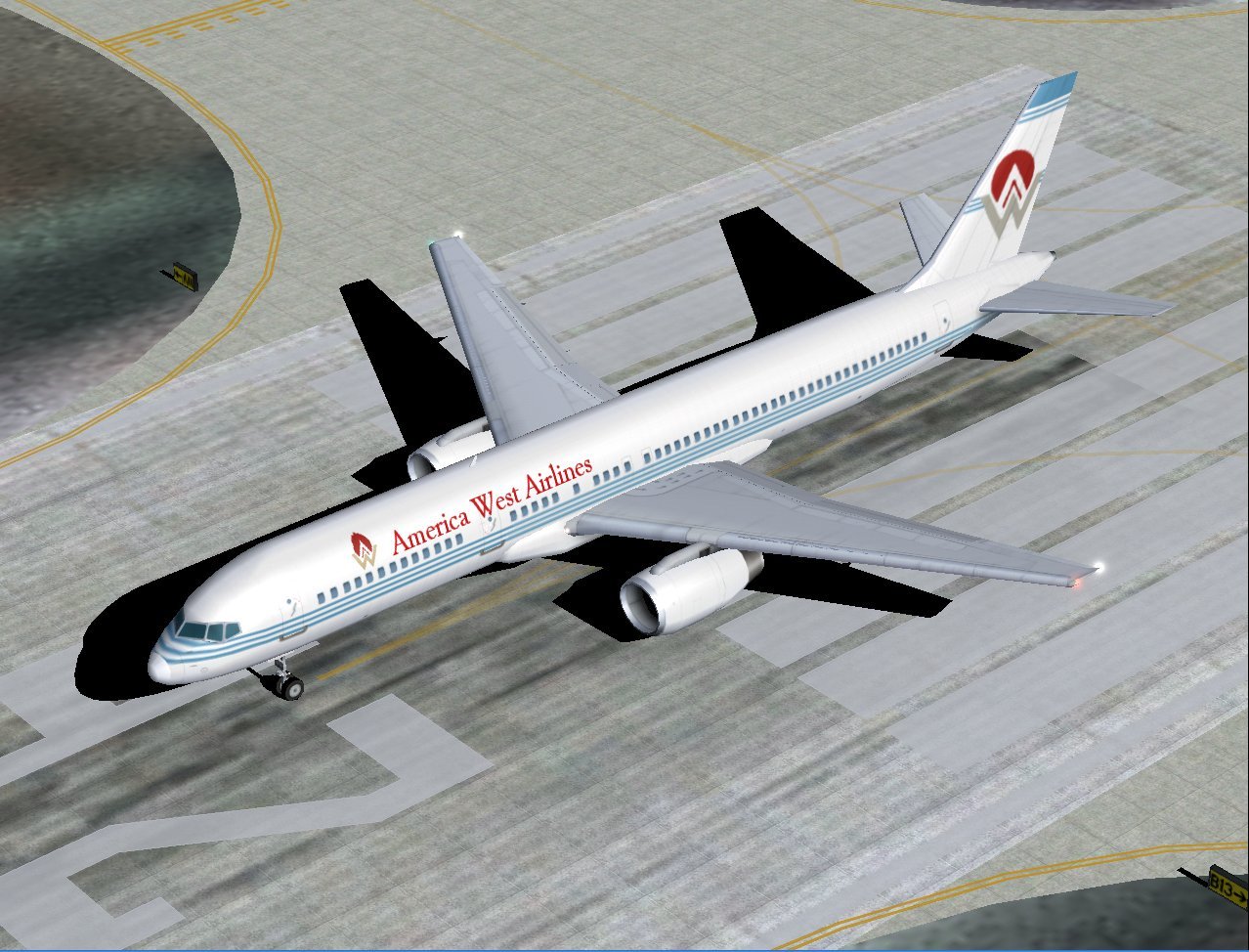 Boeing 757-200Rr In America West Airlines 1980S Livery, For Ai; And Repainted In 32-Bit Te