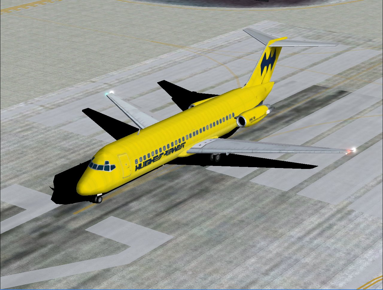 Hughes Airwest Ai Fleet, For Use With Retro Ai Traffic Groups 1980 Flightplans