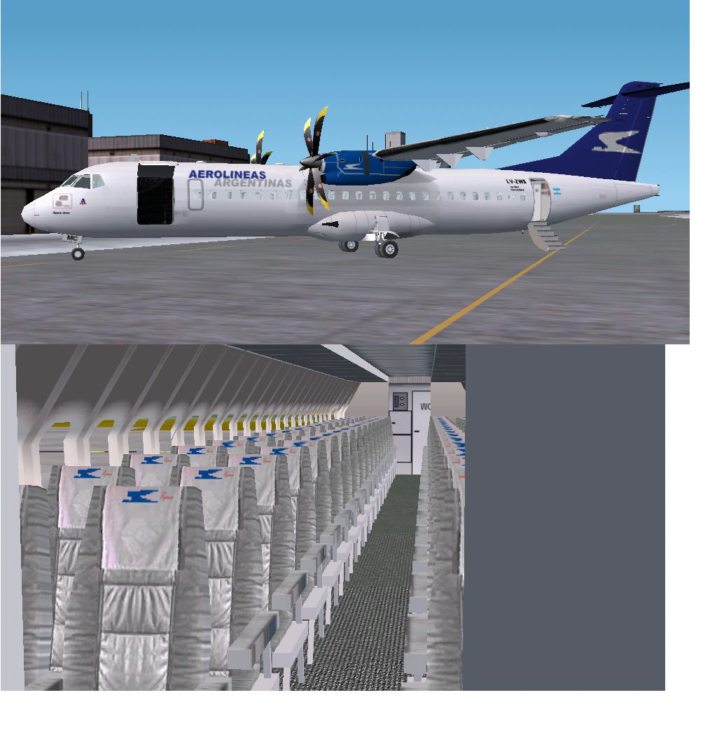 Atr-72-500 Fs2004/2002 By Francisco Sánchez-Castañer In Aerolineas Argentinas Colors Inclu