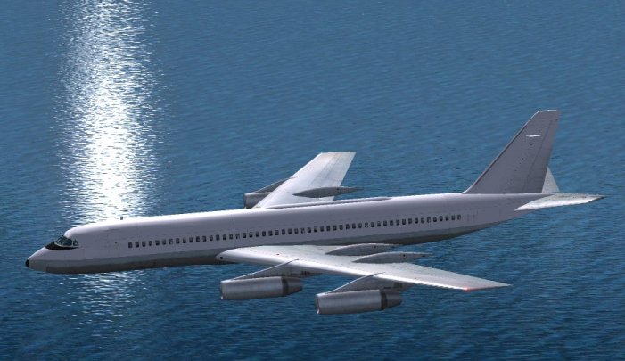 Fs2004 Convair 990 Plain White Textures Original By Erick Cantu