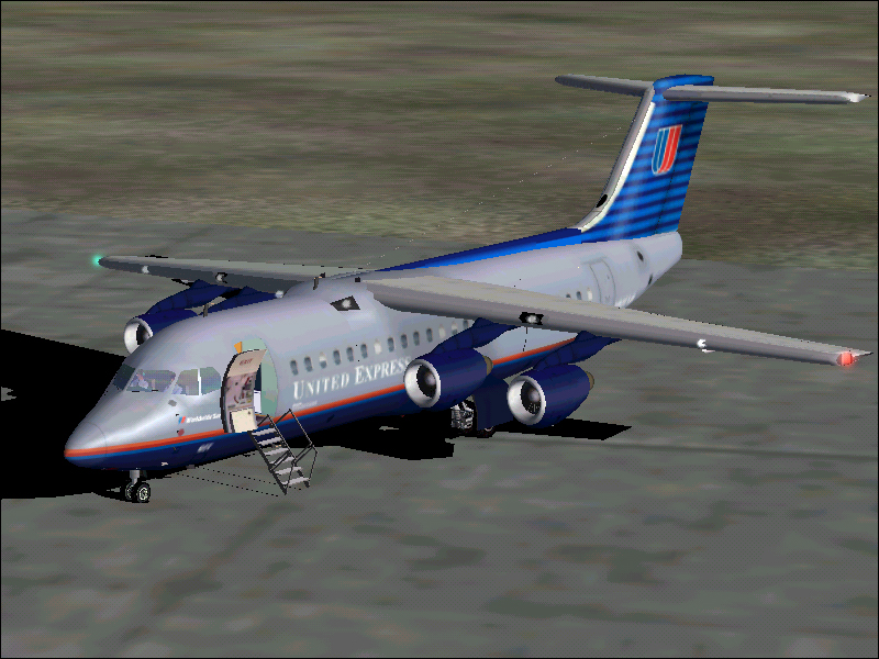 Fs2004/Fs9 Air Wisconsin Airlines Bac-146-200 This File Features Bae Systems 146-200 Qt De