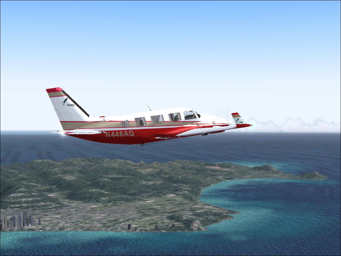 Fs2004 Fsd Piper Navajo Panther Classic Red And Gold Textures Repaint For The Great Fsd Pi