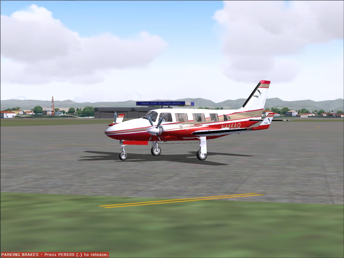 Fs2004 Fsd Piper Navajo Panther Classic Red And Gold Textures Repaint For The Great Fsd Pi
