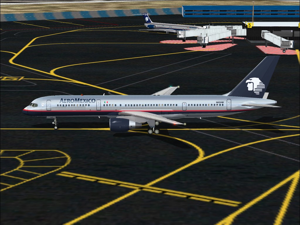 Aeromexico B757-200 N803Am Reflective Textures — 1