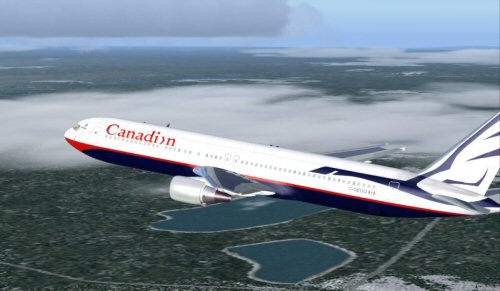 Canadian 767-375Er Proudwings Flightsim Version:fs2004 Repainted By:shane Strong Original