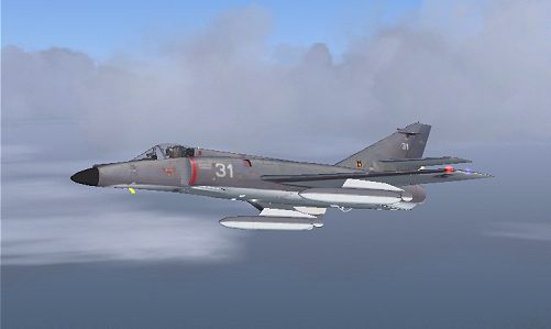 Fs2002/2004 Super Etendard N°31 With External Fuel Tanks This Is A Modification To The Tex