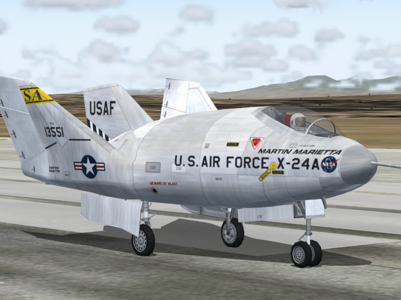 Fs2004 Martin Marietta X-24A Lifting Body Research X-Plane From 60S -70S