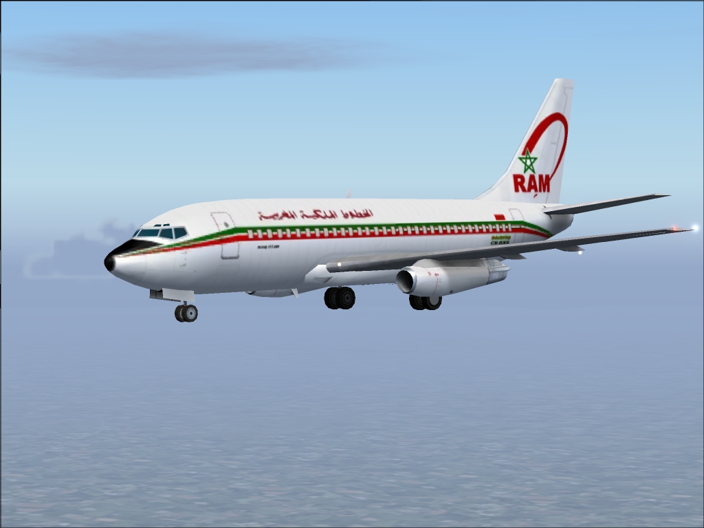 Fs2004 Boeing 737-200 Royal Air Maroc Moroc Textures Repaint By Mouline Yacir Full Pack