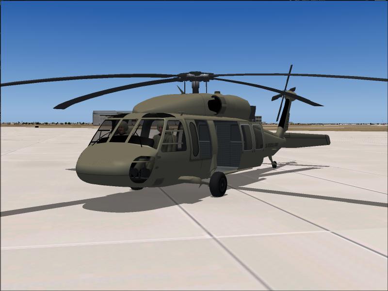 Fs2004 Uh-60 Blackhawk Available In Two Colours And 3 Liveries