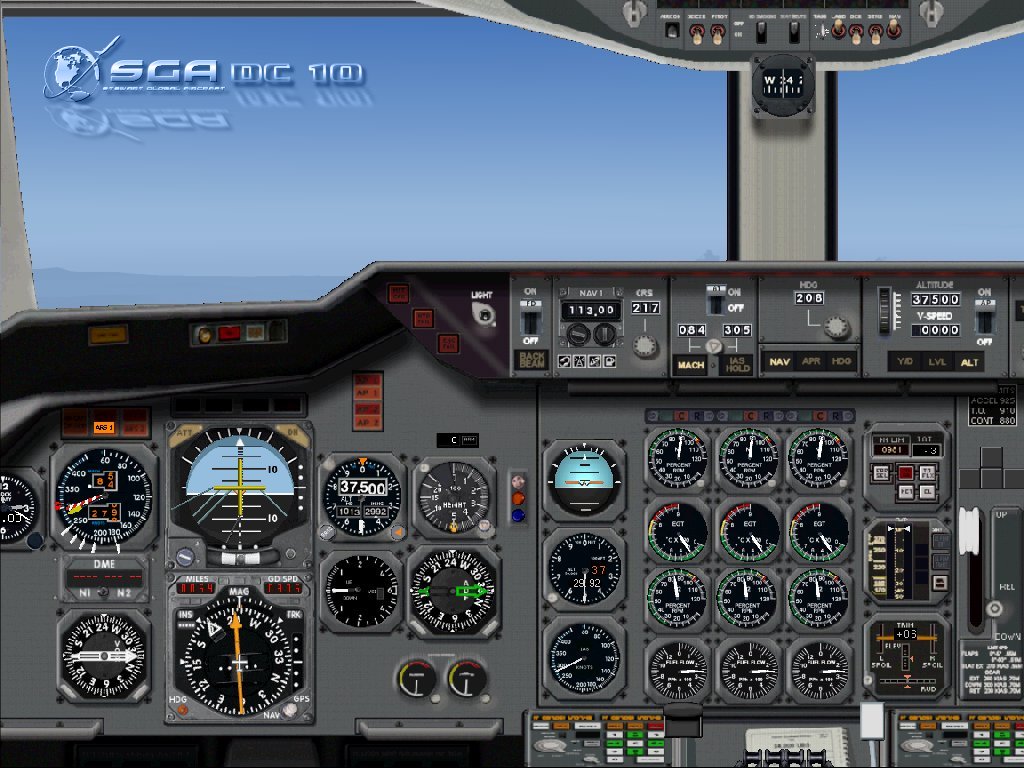 Fs2002/Fs2004 Sga Dc10 Panel All Work By Mike Baumann For Sga (2003) Original (C)2001 Staf — 1