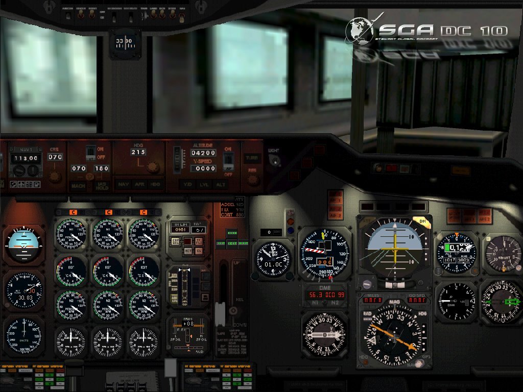 Fs2002/Fs2004 Sga Dc10 Panel All Work By Mike Baumann For Sga (2003) Original (C)2001 Staf