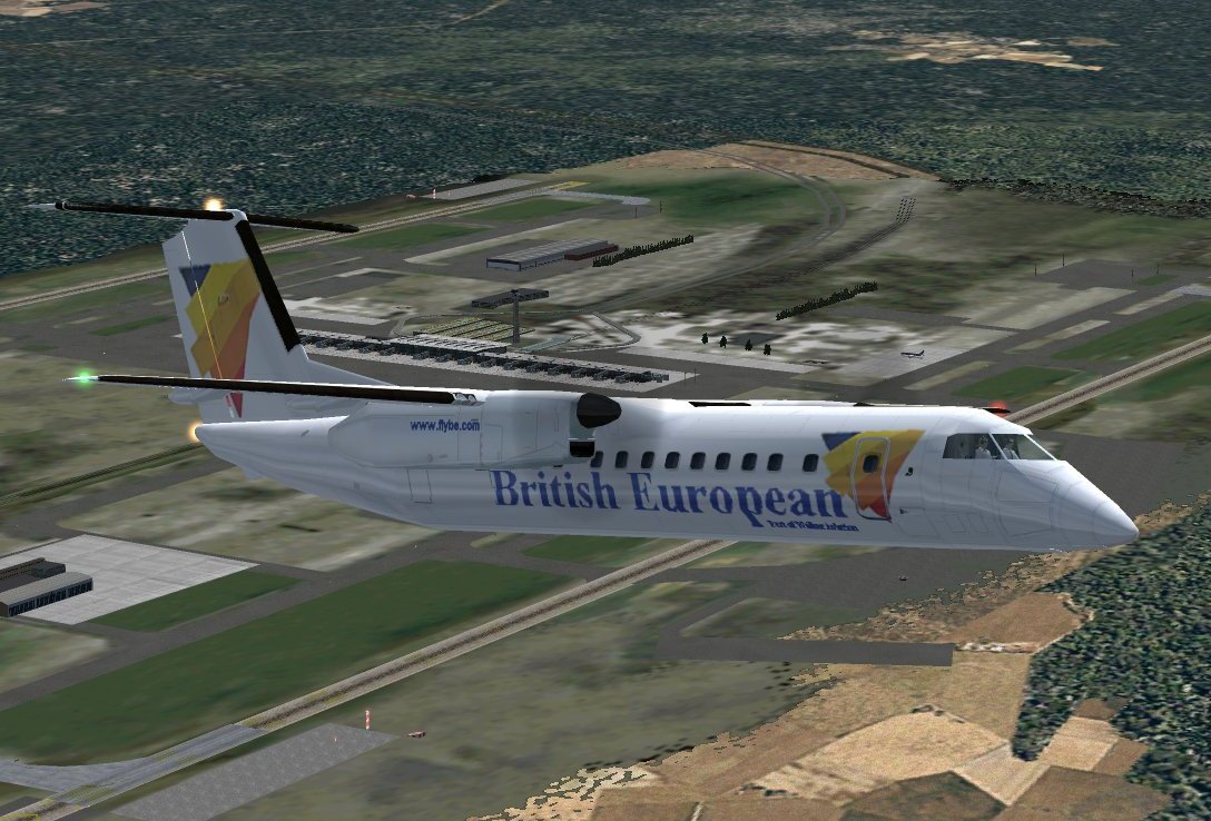 Fs2002/Fs2004 British European Dash 8-Q300 This Is An Renovated Repaint Of Oleksiy Frolov