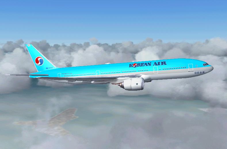 Fspainter Boeing 777-200 Korean Air Presentation: Boeing 777-200 Korean Air For Fs2004