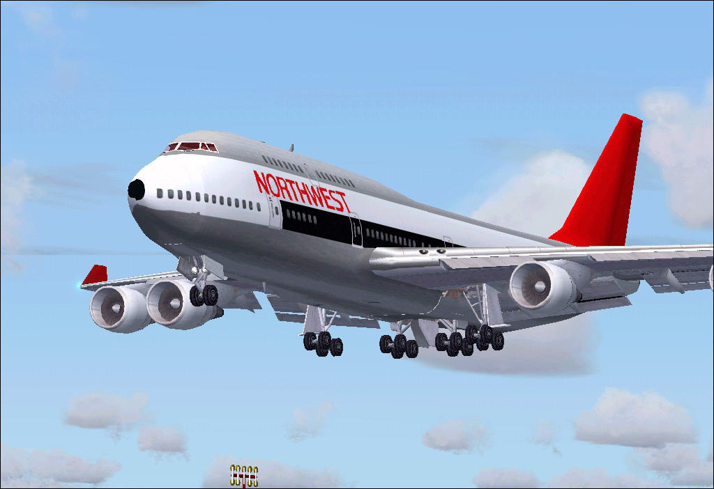 Fs2004 Northwest Old Livery This Is Repainted Textures Of The Msfs Default 747-400 In The