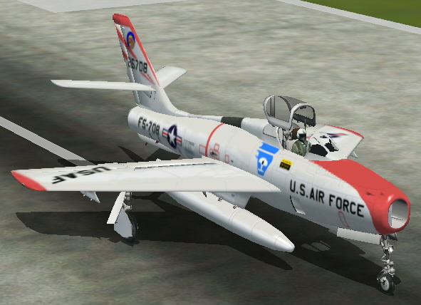 Fs2002/Fs2004 Republic F-84F Thunder Streak The F Model Of F-84 Differs From The C Model I
