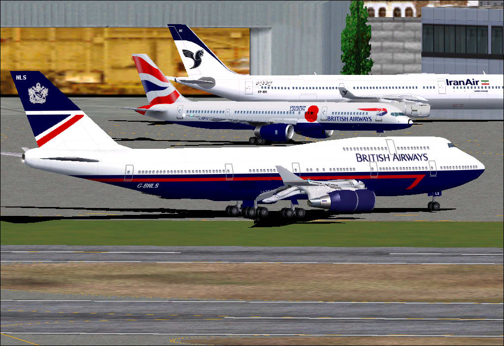 British Airways Old Livery This Is Repainted Textures Of The Fspainter Fab Boeing 747-400(