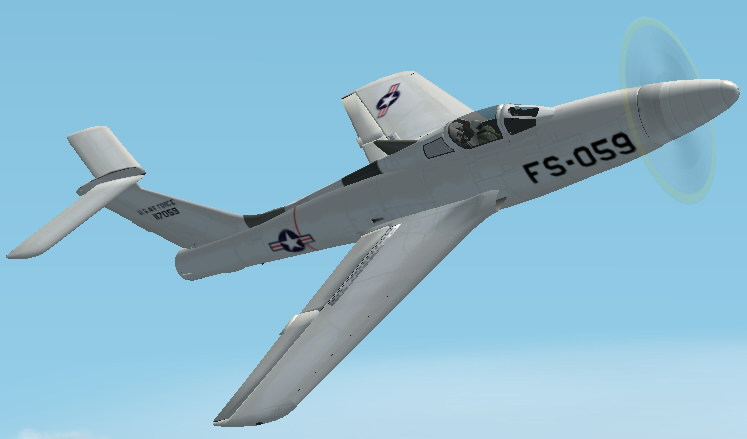 Fs2002/Fs2004 Republic Xf-84H Thunder Screech This Airframe Is An Experiment Machine That