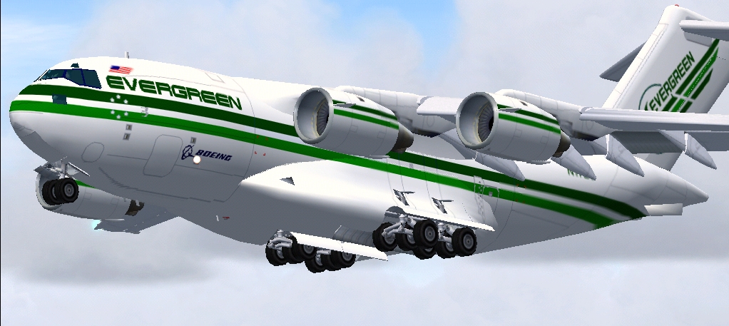 Project Open Sky Boeing C-17 Globemaster Iii Repainted For Evergreen International Va Pain