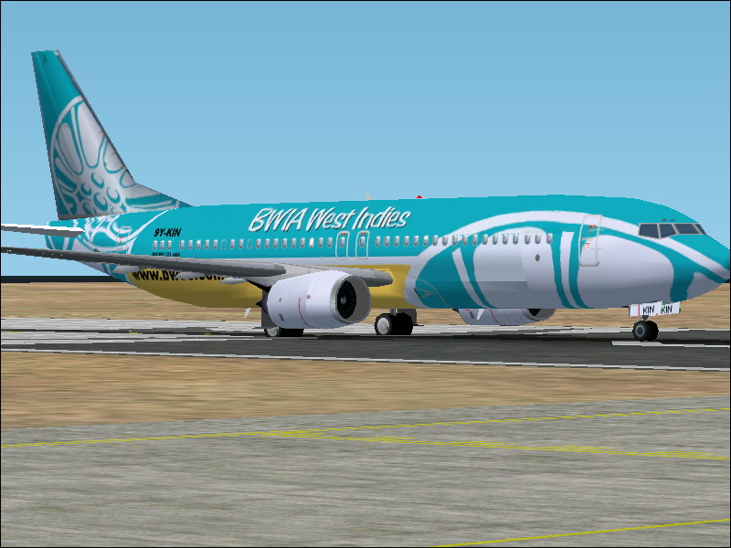 Fs2002 Boeing 737-800 9Y-Kin Bwia West Indies If You Want To Go To The West Indies, Why Do